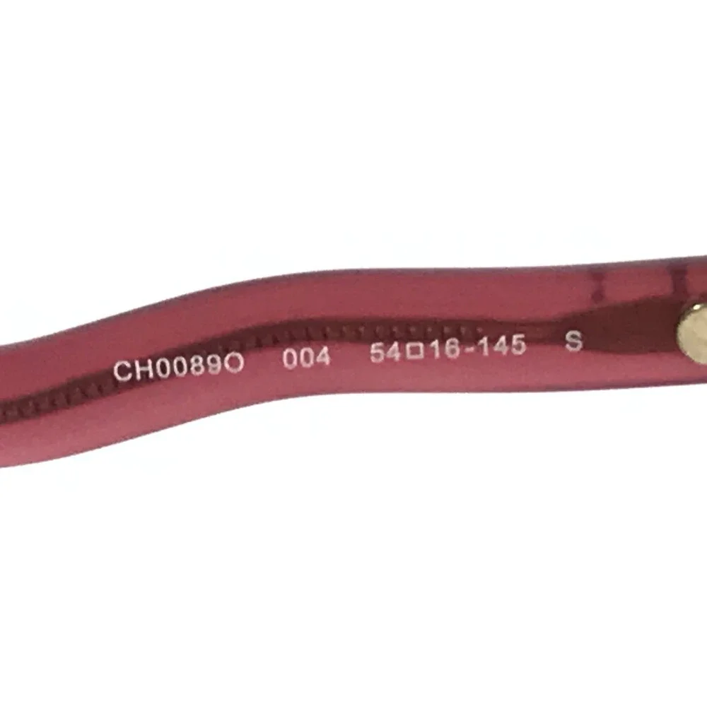 Chloe Eyeglasses Frames CH0089O 004 Opal Burgundy Cat Eye Full Rim 54-16-145